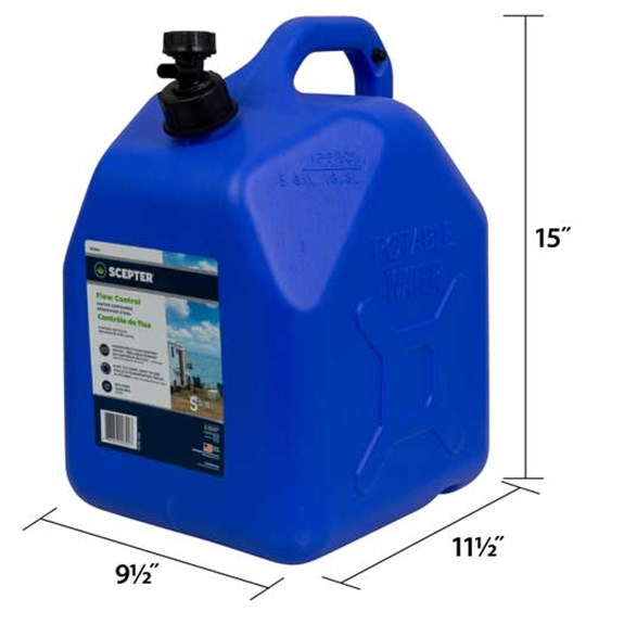 Flow Control Water Can is ready for use in everything from emergency